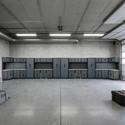 35PCS Garage Cabinets and Storage System, Black Grey - Image 7