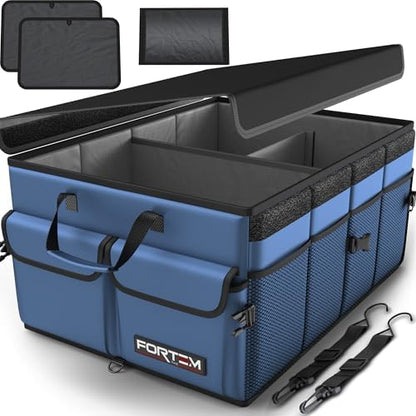 FORTEM Trunk Organizer - Foldable Car Organizer & Storage for SUVs & Trucks by FORTEM