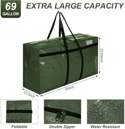 Windyun 6 Pack 69 Gallon Extra Large Moving Bags XXL Heavy Duty Storage Bag - Image 2