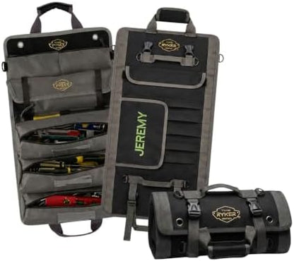 Ryker Personalized Tool Roll Organizer Customized with Name for Men, PRO-B by TheRykerBag