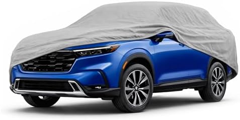 BDK SUV & Van Car Cover – Water-Resistant All-Weather Indoor/Carport Vehicle Cover with UV & Dust Protection, Breathable, Scratch-Proof Lining – Fits SUVs, Vans up to 185" (185L x 72W x 56H) by BDK
