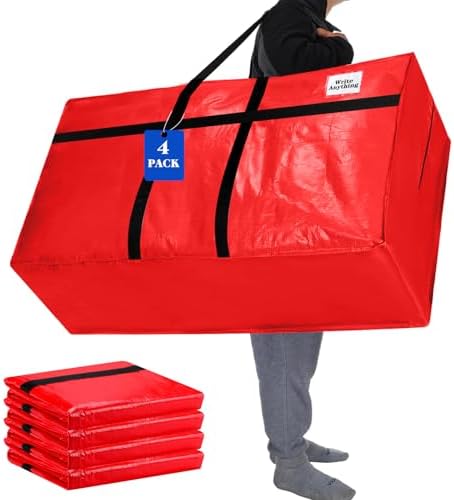 Windyun 4 Pack 57 Gallon Extra Large Moving Bags XXL Heavy Duty Storage Bag by Windyun