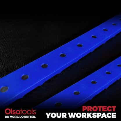 Olsa Tools Silicone Magnetic Tool Organizers - 2pc Set - Strong Magnetic Wrench Organizer for Garages - Non Scratch Rubber Tool Tray - Holds Heavy Tools Securely - Professional Grade - Part: 1900 - Image 3