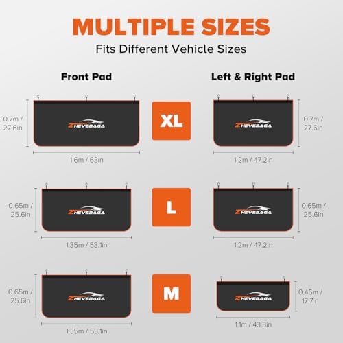 3 Pack Fender Covers for Mechanics, Magnetic Car Fender Protector Mats-XL - Image 2