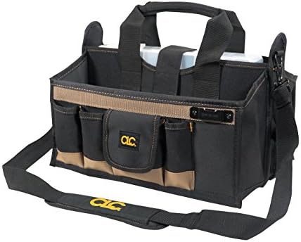 CLC Custom LeatherCraft 1529 16 In. Center Tray Tool Bag, 16 Pocket by CustomLeatherCraft