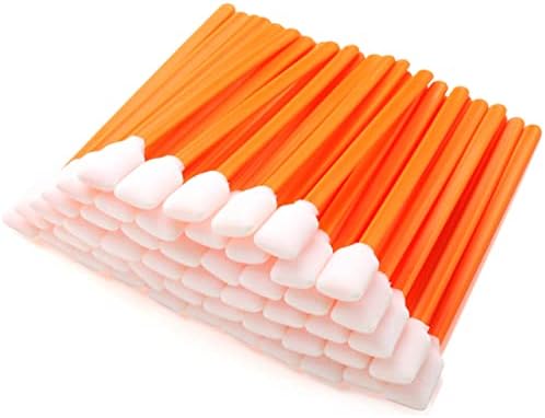 AAwipes Foam Cleaning Swab Sticks (200 pcs Large Rectangular Foam Tips, 5.25", Orange) Cleanroom Cleaning Swab Sponge Stick for Inkjet Printer, Optical Instruments - Image 5