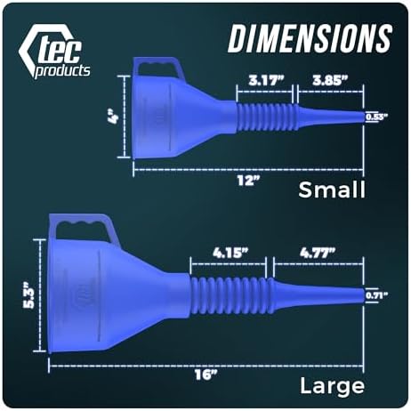 TEC Products FlexAll Long Flexible Oil Change Funnels for Automotive Use - Image 4