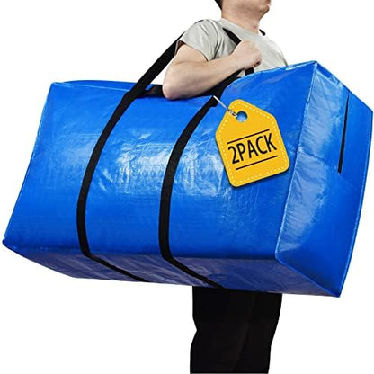 Extra Large Storage Bags, 155 Gallon XXL Jumbo Large Moving Bags Heavy Duty by HAPPY+CHEERS
