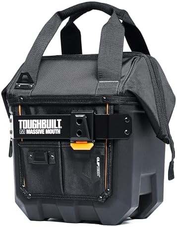 ToughBuilt ClipTech - 12" Massive Mouth Tool Bag, HardBody, TBL-CT-62-12 by ToughBuilt