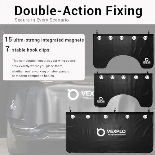 VEXPLO 3 Pcs Car Fender Protector, Magnetic Fender Covers for Mechanics - Image 5