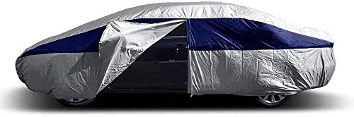 Titan Brilliant Color Poly 210T Car Cover for Large Sedans 203-212". Waterproof, UV Protection, Scratch Resistant, Driver-Side Zippered Opening. Fits Avalon, XTS, 6-8 and More. - Image 3