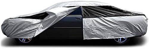 Titan Premium Multi-Layer PEVA Car Cover for Large Sedans 203-212". Waterproof, UV Protection, Anti-Scratch Protective Lining, Driver-Side Zippered Opening. Fits Avalon, XTS, 6-8 and More. - Image 3
