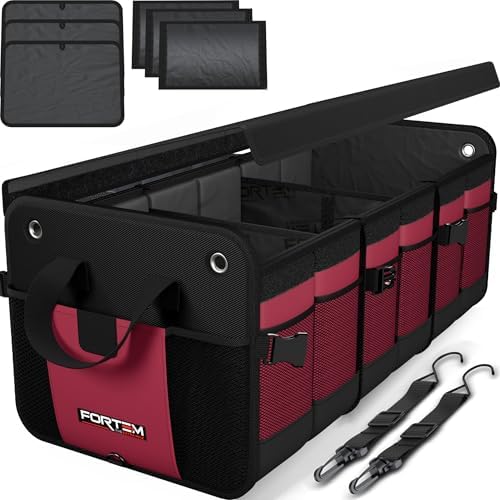 FORTEM Trunk Organizer - Collapsible Car Organizer & Storage Bag for SUVs by FORTEM