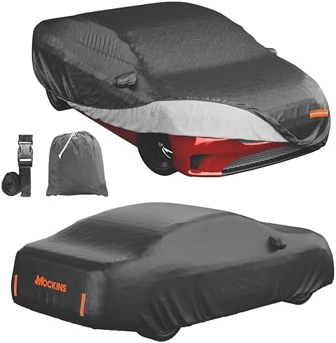 Mockins 190"x75"x47" Midsize Sedan Car Cover Waterproof All Weather Fit by Mockins