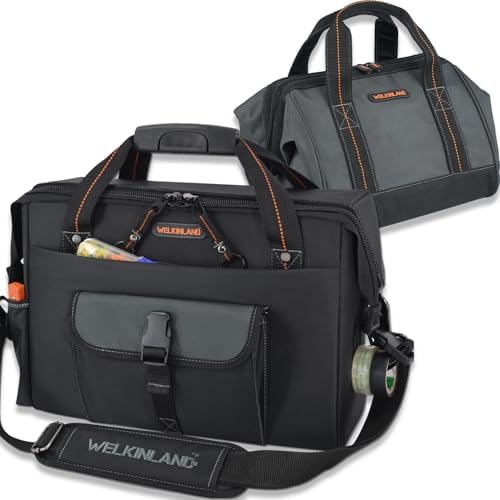WELKINLAND 25-Pocket Electrician Tool Bag & Small Tool Bag Set, Tech Bag by WELKINLAND