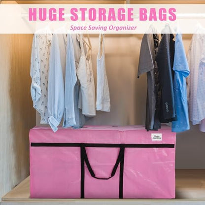 Windyun 4 Pack 69 Gallon Extra Large Moving Bags XXL Heavy Duty Storage Bag - Image 6