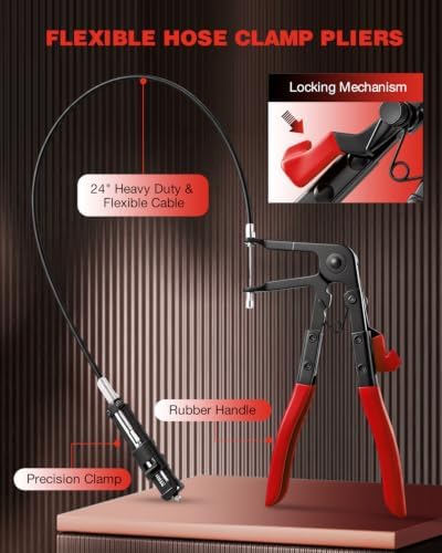 Saker Hose Clamp Pliers Set, Automotive Clamp Removal Tool Kit 9PCS - Image 5