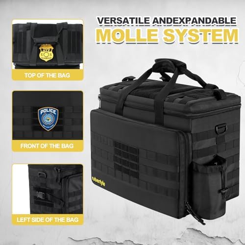 Car Front Seat Organizer | Patrol Bag | large police duty bag | 35L size 15" laptop compatible | Military Duffle for patrol, Gym, Camping, Hunting, Range | DIY space - Image 5