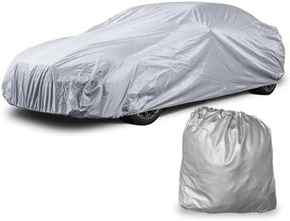 Weatherproof Light Car Cover for Sedans, Sports Cars & Coupes – Size CA10 – All-Weather Protection, Scratch-Resistant – Full Exterior Outdoor Cover, Must-Have Automobile Accessories by AllGuard
