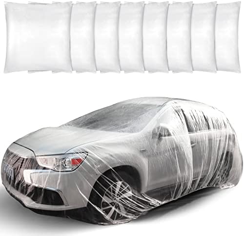 Tallew 8 Pcs Universal Plastic Car Cover Bulk, 12. 5 x 21. 7ft by Tallew