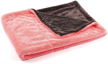 Maxshine 24" x 36" Universal Pink Car Drying Towel – 1200 GSM Rinse-Free Double-Sided Microfiber – Plush, Super Absorbent Towel for Car Wash & Detailing - Image 2