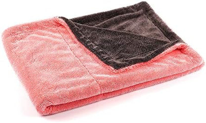 Maxshine 24" x 36" Universal Pink Car Drying Towel – 1200 GSM Rinse-Free Double-Sided Microfiber – Plush, Super Absorbent Towel for Car Wash & Detailing - Image 2
