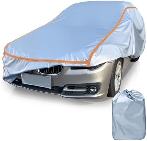 Car Cover Waterproof All Weather 5 S Quick Install Universal Fit Sedan/Coupe/Cabrio (5.Fit Sedan/Coupe/Cabrio Length 178-185 Inch) by INTYSAMSedanSUVGrillCoverswithPatent