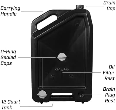 CHAPIN 78005 12-Quart Low-Profile Oil Drain Pan, Splash-Free Design - Image 3