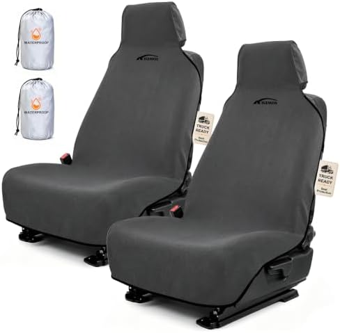 Seat Covers for Trucks, Waterproof Towel Seat Protectors, 2 Pack by Unknown