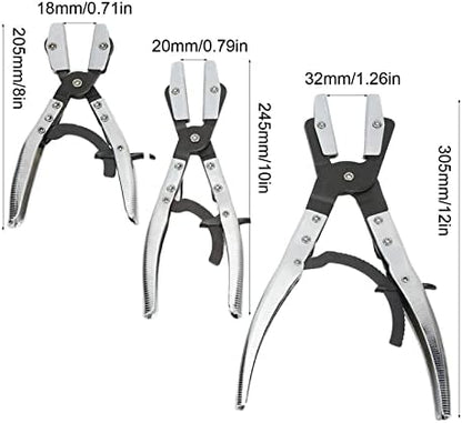 Hose Clamps Pliers Kit, Saving Coolant Hose Pinch Off Pliers Carbon Steel Rustproof 3Pcs/Set for Brake Gas Fuel Lines - Image 6