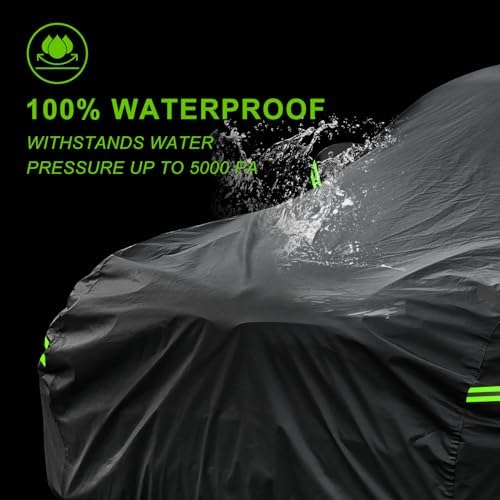KouKou Waterproof Car Cover All Weather, Fits 185-193 inch - Image 4