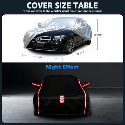 Car Cover Waterproof All Weather, 8-Point Fastening for Benz E-Class - Image 5