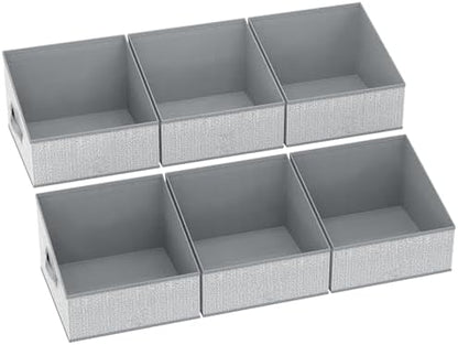 DIMJ Closet Storage Bins - Fabric Storage Baskets for Shelves, Collapsible Closet Organizers and Storage with Handles, Trapezoid Shelf Organization Storage Cubes for Purse, Toys, Books, Towel, Socks by DiMJ