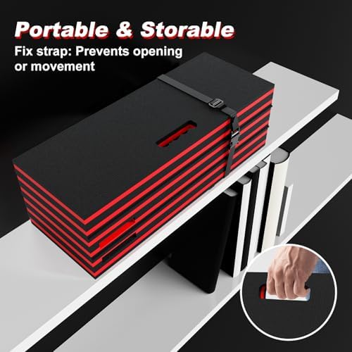 22.8" Wide Mechanic Mat Foldable EVA Kneeling Pad with Magnetic Tool Slots - Image 5