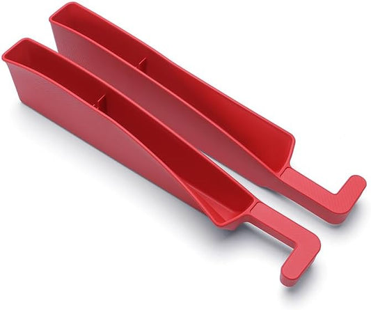 Car Seat Gap Filler, Seat Gap Organizer with Phone Holder, Car Seat Accessories, Car Organizer Fit SUV Truck-2PCS Red