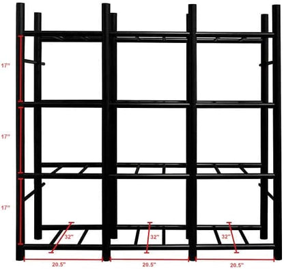 Bin Warehouse DFAE2MBW0431-HD Heavy Duty 12 Tote Rack - Image 7