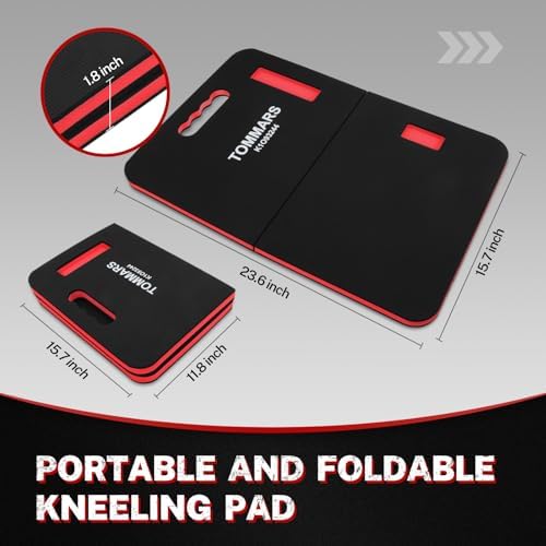 TOMMARS 0.9 Inch Thick Foldable Mechanic Kneeling Pad, 23.6 x 15.7 Inches - Image 2