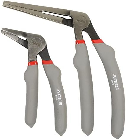 ARES 51018 2-Pc Angled Head Needle Nose Pliers Set - 6-In & 8-In by ARESTool