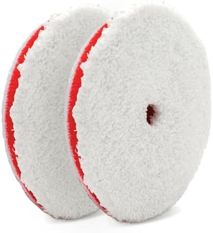 Griot's Garage BOSS 6.5” Microfiber Pads for Car Polishing and Detailing, Buffing Pads for Moderate and Severe Scratch Removal, Set of 2 by GriotsGarage
