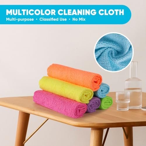 Orighty Microfiber Cleaning Cloth 10 Pack, Cleaning Rags 12x11 inch - Image 4