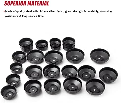 Compatible for 30PCS Cup Type Oil Filter Wrench Set Socket Tool Set for Mercedes BMW VW Audi Volvo Ford - Image 4