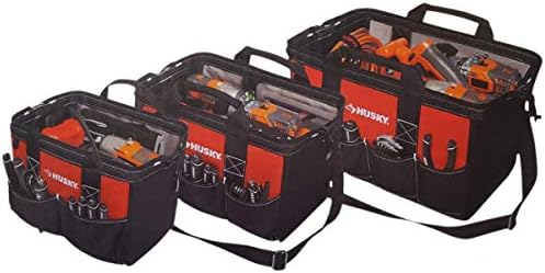 Husky 18 in., 15 in. and 12 in. Tool Bag Combo in Red by SnowLion
