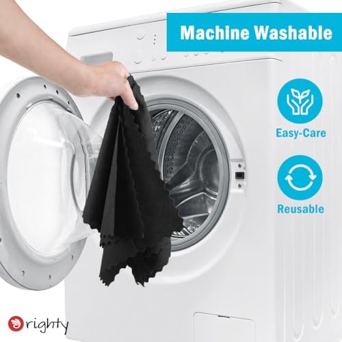 Orighty Microfiber Cleaning Cloth Bulk, 400 Pack Black Shop Towels - Image 5