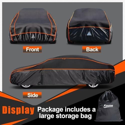 Kayme Hail Protector Car Cover Fit Sedan/Coupe-Length (176 to 185 Inch) - Image 5