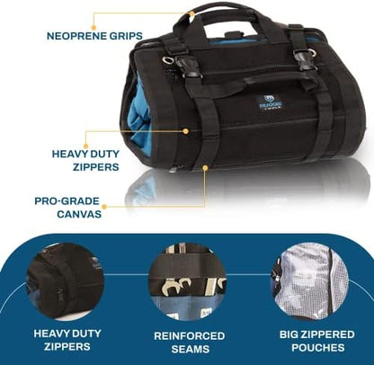 Rugged Tools Titan23-XL Tool Roll - Wrench Roll & Organizer - Canvas Tool Bag & Tool Pouch for Electrician, HVAC, Plumber, Carpenter or Auto Mechanic - Image 5