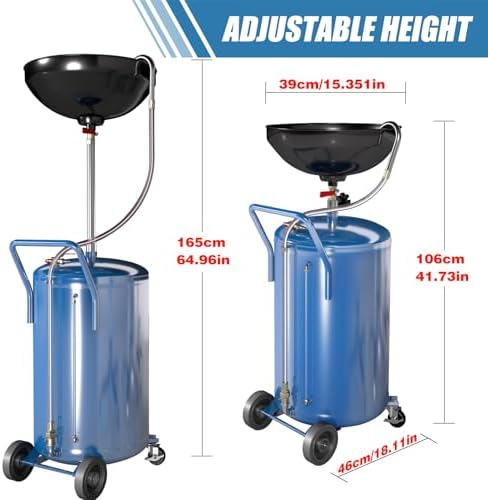 Larbanke 20-Gallon Waste Oil Drain Tank,Air Operated Drainer - Image 2