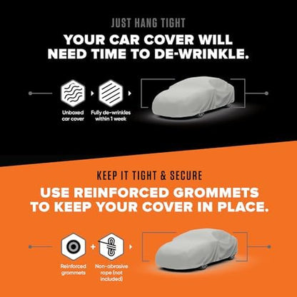 Budge Lite Car Cover, Breathable Dustproof Cover, Fits Sedans up to 157" - Image 5