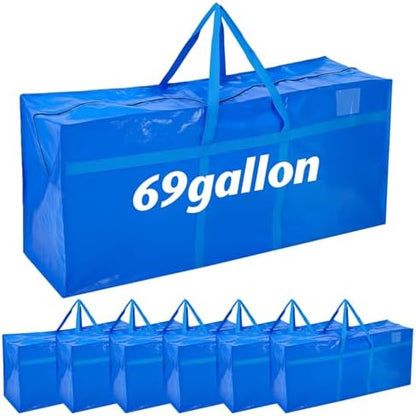 Windyun 6 Pack 69 Gallon Extra Large Moving Bags XXL Heavy Duty Storage Bag by Windyun