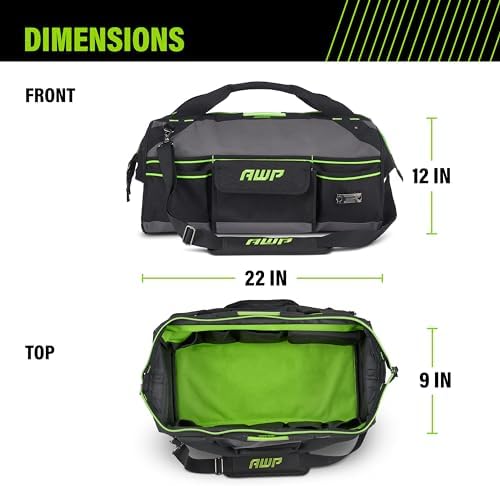 AWP Tool Bags, Premium Tool Bag, Black, Durable Tool Tote, for Professionals and Contractors - Image 6