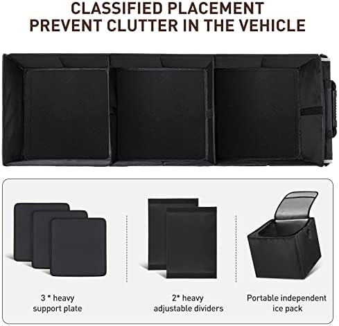 HIRALIY 4-in-1 Car Trunk Organizer with Leakproof Cooler Bag - Image 6